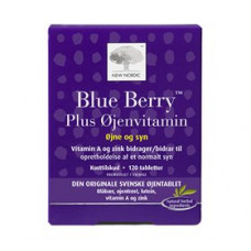 New Nordic - Blue Berry plus øjenvitamin 120 tabletter
